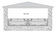 Кованый балкон Арт. 6-24