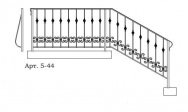 Кованые перила Арт. 5-44