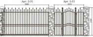 Кованые ворота Арт. 2-51