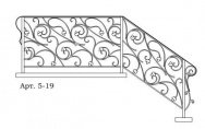 Кованые перила Арт. 5-19
