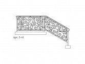 Кованые перила Арт. 5-41-1