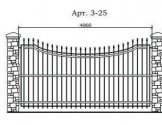 Кованый забор Арт. 3-25