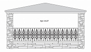 Кованый балкон Арт. 6-27