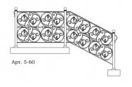 Кованые перила Арт. 5-60
