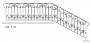 Кованые перила Арт. 5-21