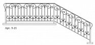 Кованые перила Арт. 5-21