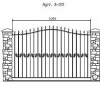 Кованый забор Арт. 3-05