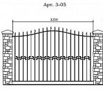 Кованый забор Арт. 3-05