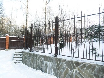 Арт.З-05
Обычный кованый забор дачного участка