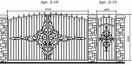 Кованые ворота Арт. 2-19