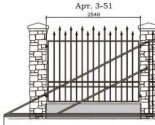 Кованый забор Арт. 3-51