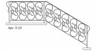Кованые перила Арт. 5-25