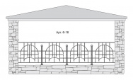 Кованый балкон Арт. 6-16