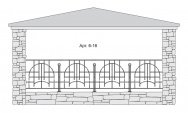 Кованый балкон Арт. 6-16