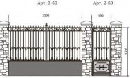 Кованые ворота Арт. 2-50