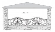Кованый балкон Арт. 6-17