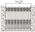 Кованый забор Арт. 3-52