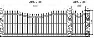 Кованые ворота Арт. 2-25