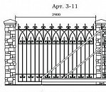 Кованый забор Арт. 3-11
