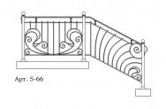 Кованые перила Арт. 5-66