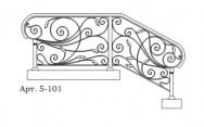 Кованые перила Арт. 5-101