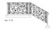 Кованые перила Арт. 5-42