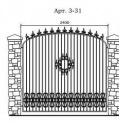 Кованый забор Арт. 3-31