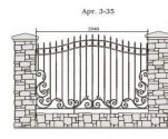 Кованый забор Арт. 3-35