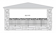 Кованый балкон Арт. 6-15
