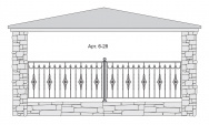 Кованый балкон Арт. 6-28