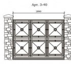 Кованый забор Арт. 3-40